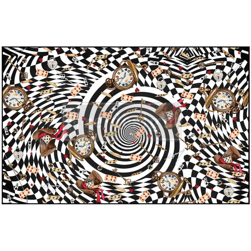 Tea Party Whirlwind. Decoupage Tissue Paper Redesign | L'aura Bella