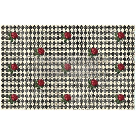 Queen's Court of Roses. Decoupage Tissue Paper Redesign | L'aura Bella