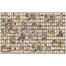 Mad Hatter's Muse. Decoupage Tissue Paper Redesign | L'aura Bella