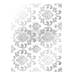 Silver House of Damask. KACHA Decor Foil Transfers® | L'aura Bella