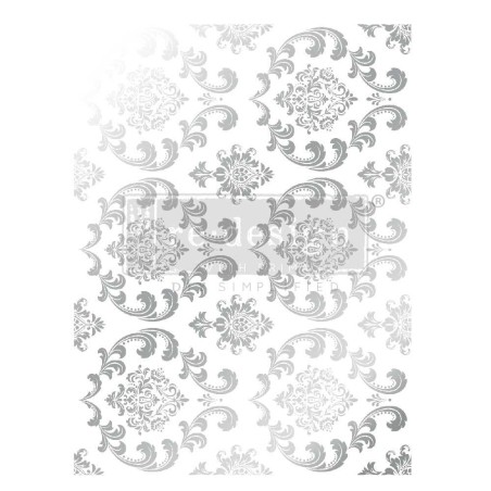 Silver House of Damask. KACHA Decor Foil Transfers® | L'aura Bella