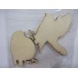 Pájaros de madera. 2 uds.