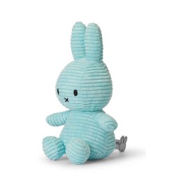 Miffy Corduroy Turquesa. Conejita de pana. Peluche | L'aura Bella