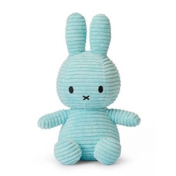 Miffy Corduroy Turquesa. Conejita de pana. Peluche | L'aura Bella
