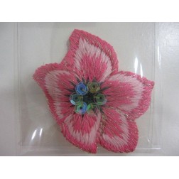 Aplique flor rosa. . Decoraciones, Cajón de sastre