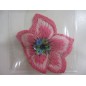 Aplique flor rosa