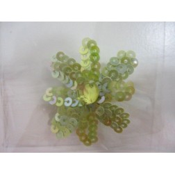 Aplique flor verde. . Decoraciones, Cajón de sastre