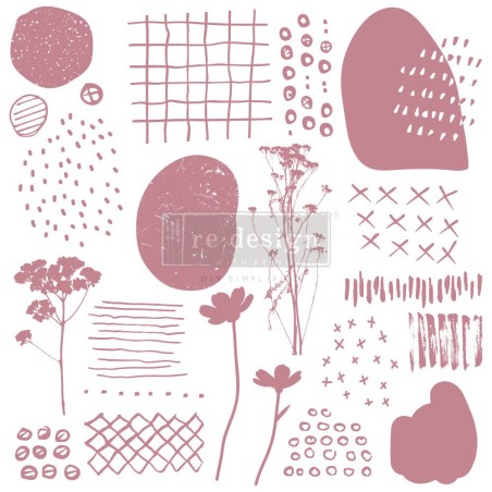 Abstract Scribbles. Sello DECOR STAMP REDESIGN 652609 | L'aura Bella