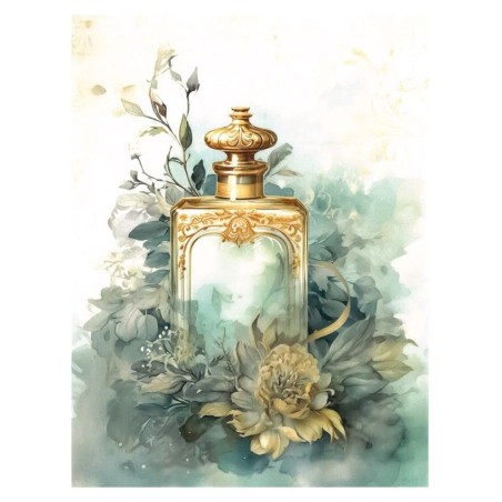 Dreamscape: botella perfume. Papel arroz 23x31cm.T-159 | L'aura Bella