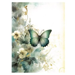 Dreamscape: Mariposa. Papel de arroz 23x31cm T-163 | L'aura Bella