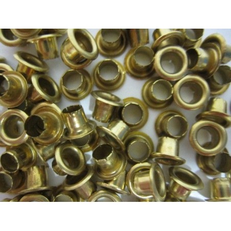 Ojetes metálicos dorados para scrapear. 10 uds