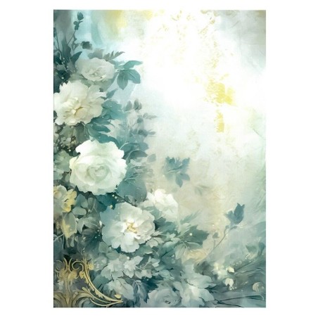 Dreamscape: Flores. Papel de arroz 32x45cm TC212 | L'aura Bella