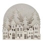 Soporte 3D escena casitas de Navidad. 31x30x11,5cm