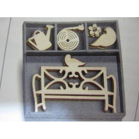 5 decoraciones madera. Banco y naturaleza