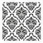Plantilla stencil: Patrón adamascado 25x25 cm. Cadence