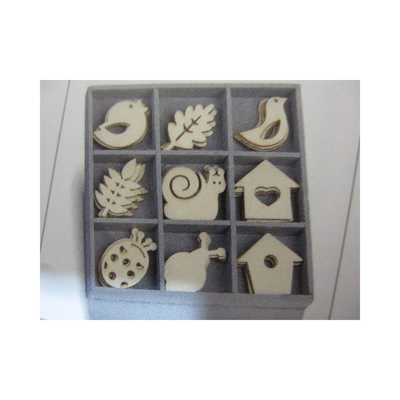 9 decoraciones madera. Bichos, pájaros y naturaleza. . Decoraciones, Formas, filigranas y palabras