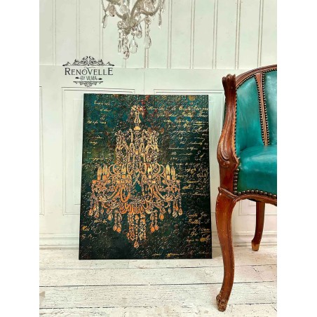 Empire Chandelier. Decor Stencils Redesign. 658199. Plantilla de Estarcido