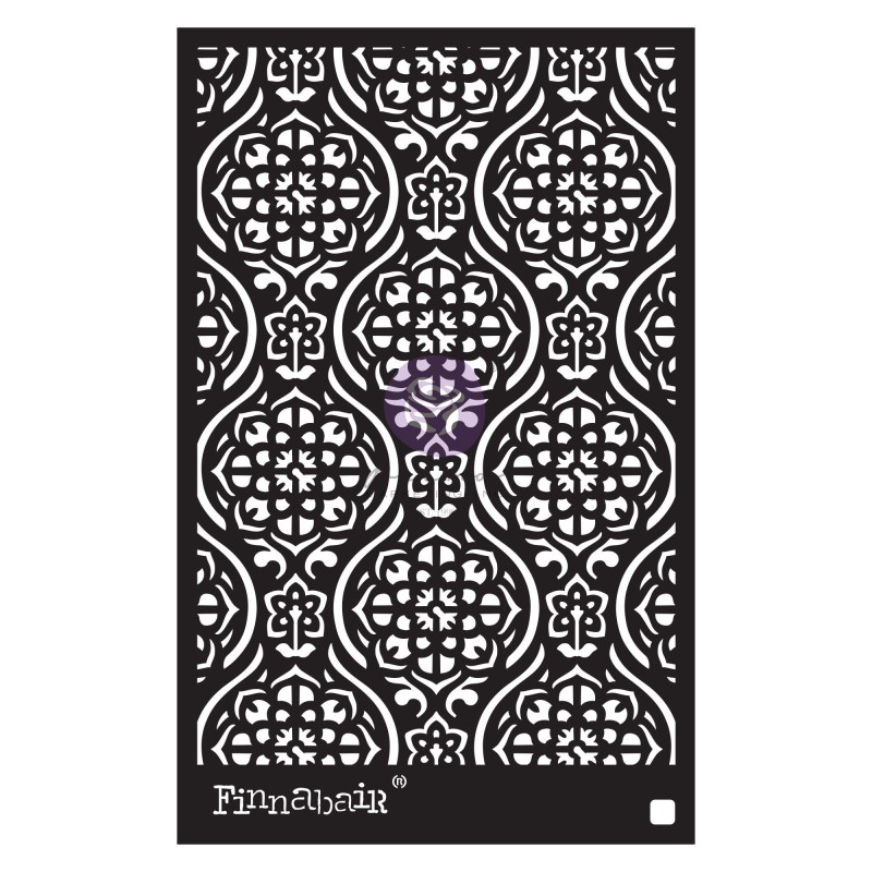 Plantilla stencil Victorian Tiles. Finnabair. 968946 | L'aura Bella