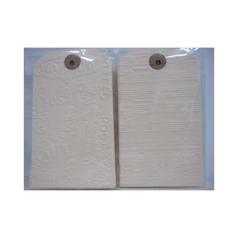 Etiquetas gofradas. . Decoraciones, Etiquetas