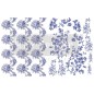 Azure Florals II. H2O TRANSFERS. Redesign with Prima. 663780