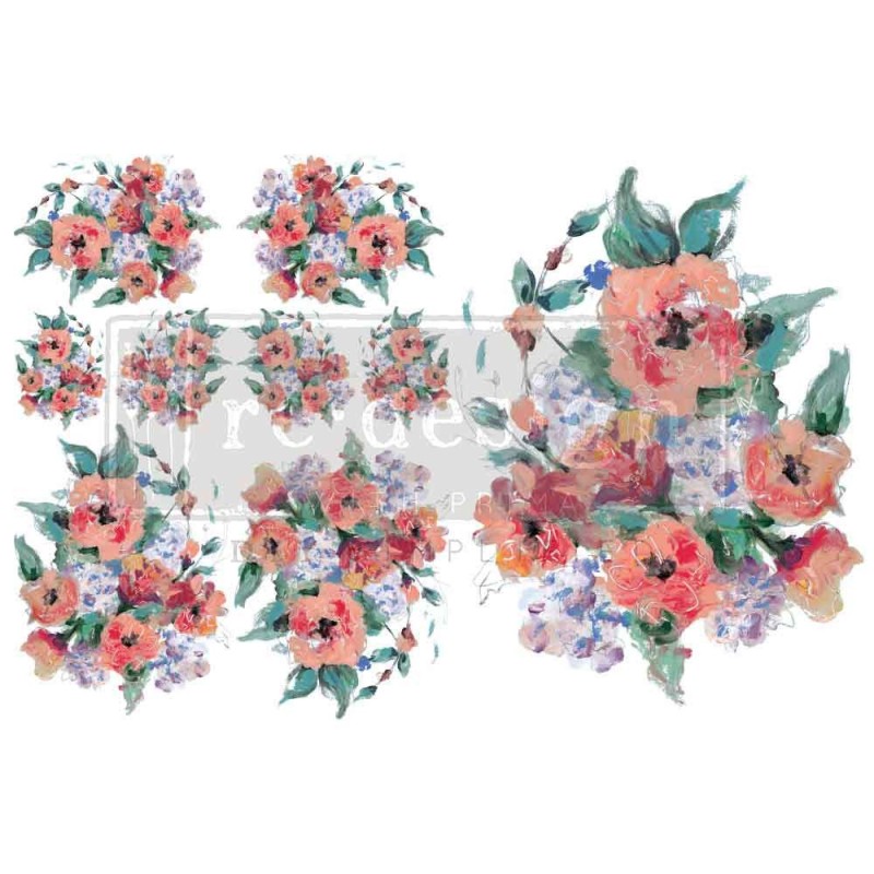 Brilliant Blooms. H2O TRANSFERS REDESIGN 663803 | L'aura Bella