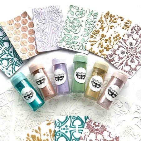 Art Ingredients – Mica Powder Set – Oriental. 6 colores. Finnabair. 967376