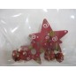 Pack: 3 estrellas de madera y tres cascabeles.