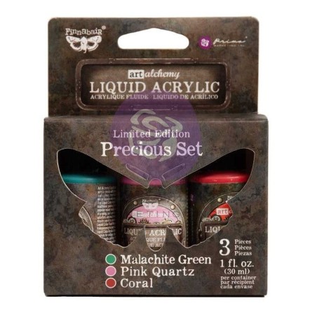 Liquid Acrylic Set: Precious. 3 colores. Finnabair. 969936 | L'aura Bella