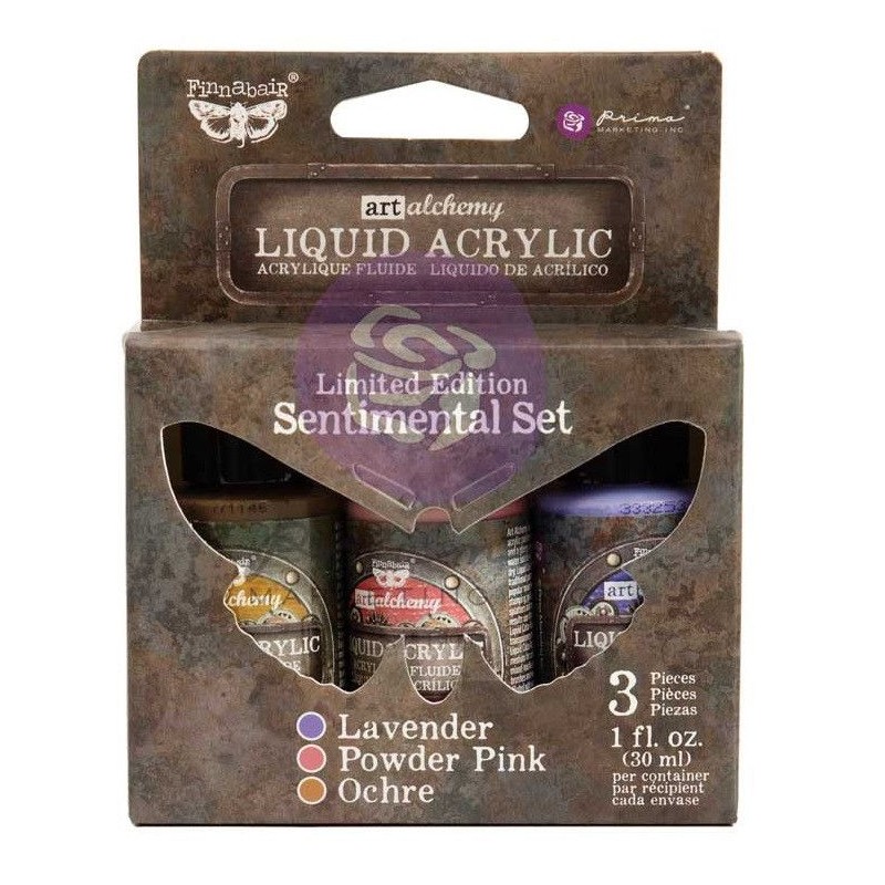 Liquid Acrylic Set: Sentimental. 3 colores. Finnabair. 969950 | L'aura Bella