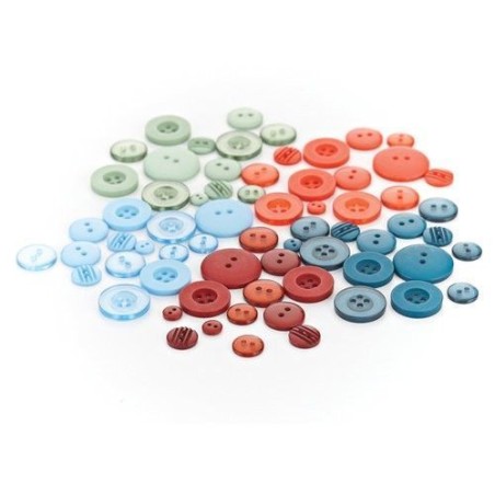 Botones de colores. Basic Grey. Decoraciones, Botones