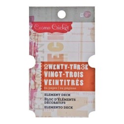 Pack 24 tarjetas decoradas. Cosmo Cricket. Decoraciones, Cajón de sastre