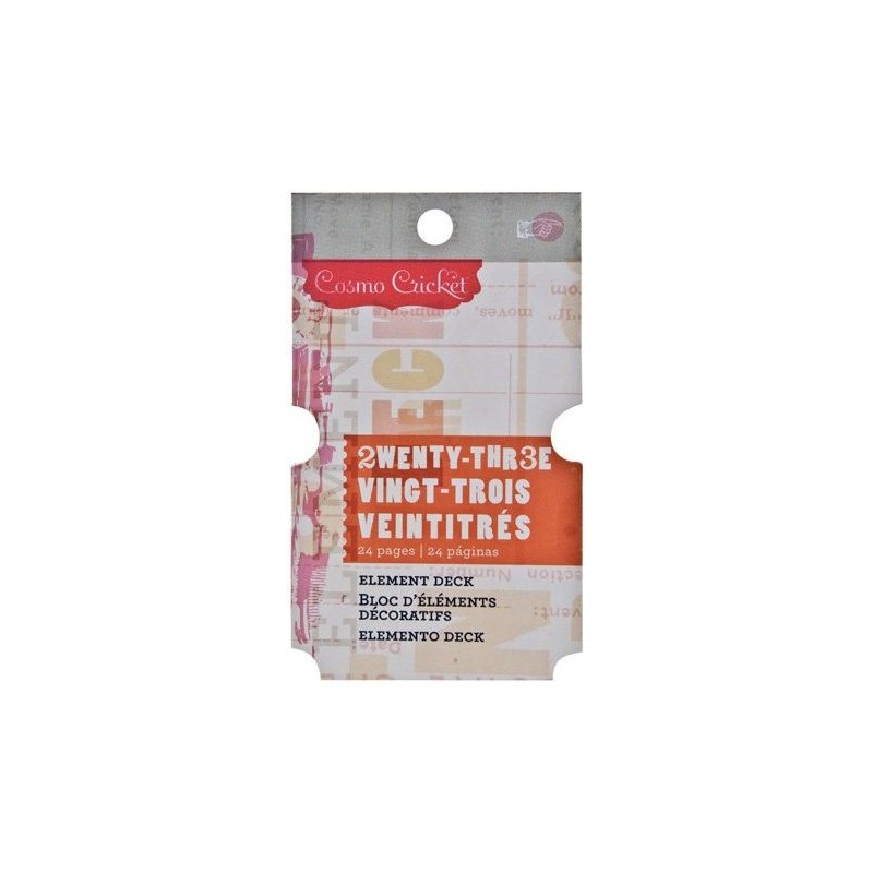 Pack 24 tarjetas decoradas. Cosmo Cricket. Decoraciones, Cajón de sastre