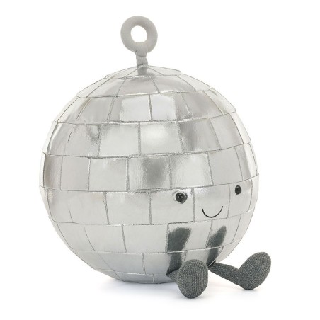 Amuseables Disco Ball, Bola de Discoteca Feliz. A2DB. Peluche Jellycat.
