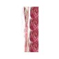 Flaxcord tricolor: rosa, granate y natural. 17mx 1mm