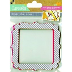 Marcos de fotos. 6 uds.. DCWV. Decoraciones, Formas, filigranas y palabras