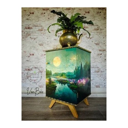 Moon River. Papel Decoupage Mint by Michelle. A1