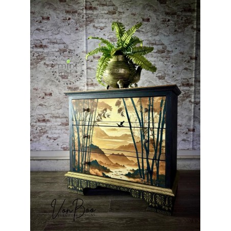 Golden Brown. Papel Decoupage Mint by Michelle. A1