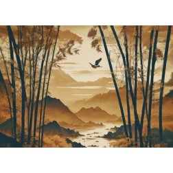 Golden Brown. A1. Papel Decoupage Mint by Michelle | L'aura Bella