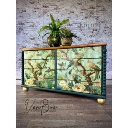 Green Tapestry A3. Papel Decoupage Mint by Michelle | L'aura Bella