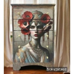 Draped A3. Papel Decoupage Mint by Michelle | L'aura Bella