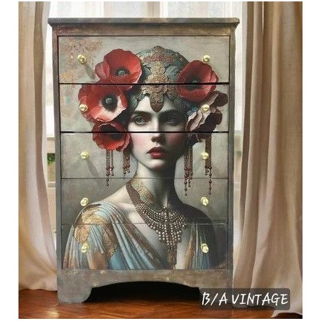 Draped. Papel Decoupage Mint by Michelle. A3