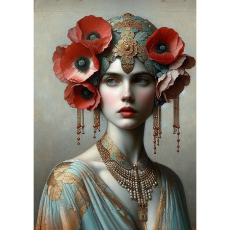 Draped A3. Papel Decoupage Mint by Michelle | L'aura Bella