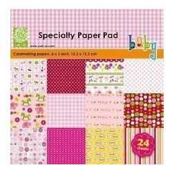 Colección scrap para bebé (niña). 24 hojas  15 x 15 cm | L'aura Bella