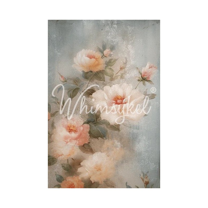 Weathered Roses. Papel Tisú Decoupage Whimsykel Designs | L'aura Bella