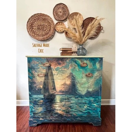 Nautical Serenity. Papel Tissue para Decoupage. Whimsykel Designs