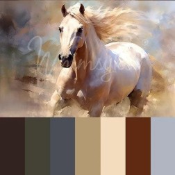 Unbridled. Papel Tissue Decoupage Whimsykel Designs | L'aura Bella