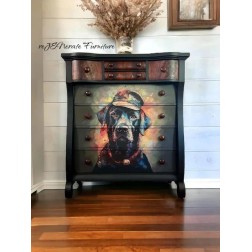 Painter Pup, perro. Papel Decoupage Whimsykel Designs | L'aura Bella