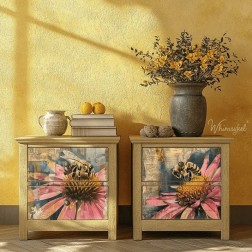 Honey Bee Duo. Papel Tissue Decoupage Whimsykel Designs | L'aura Bella