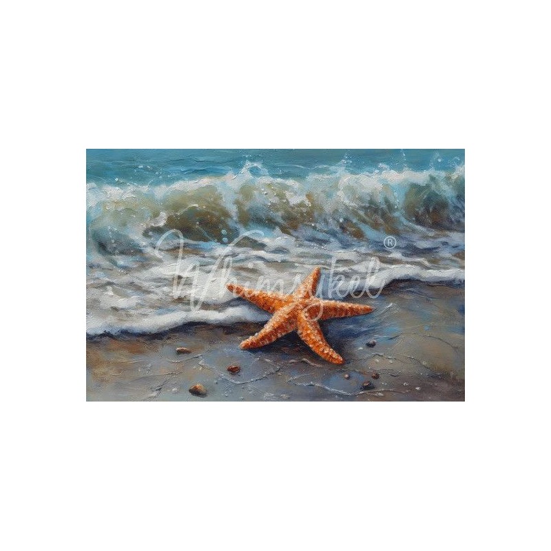 Beach Star. Papel Tissue Decoupage Whimsykel Designs | L'aura Bella
