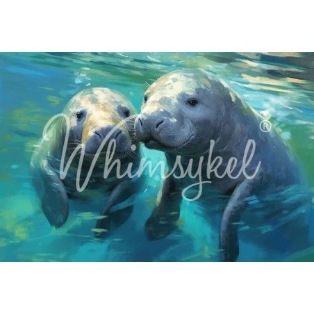 Max y Maggie. Papel Tissue Decoupage Whimsykel Designs | L'aura Bella